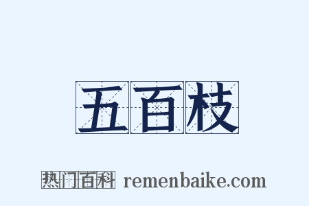 五百枝是什么意思的图片
